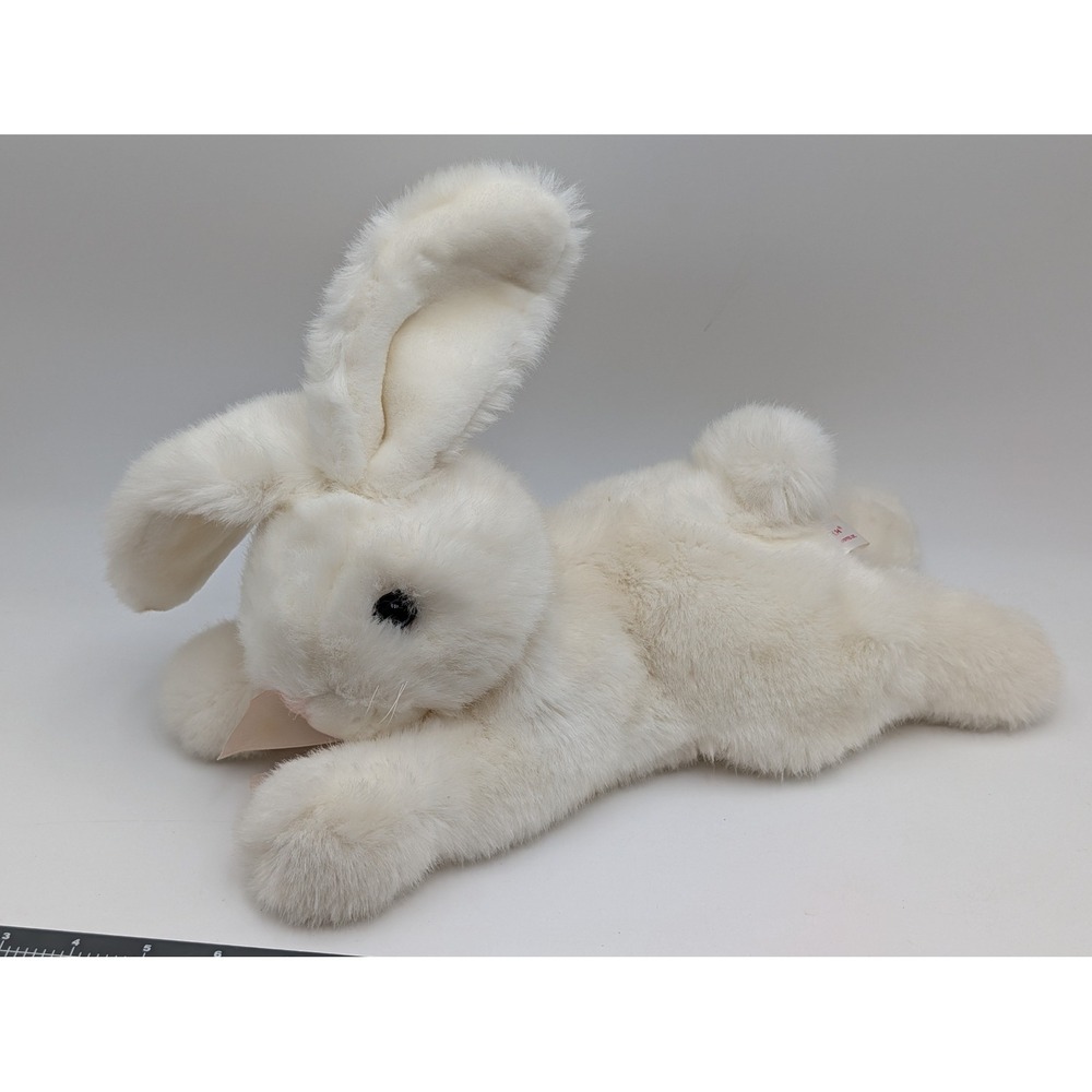 SKM Enterprises‎ Plush Bunny White Floppy Rabbit Lying Down Soft Toy 14 Inch